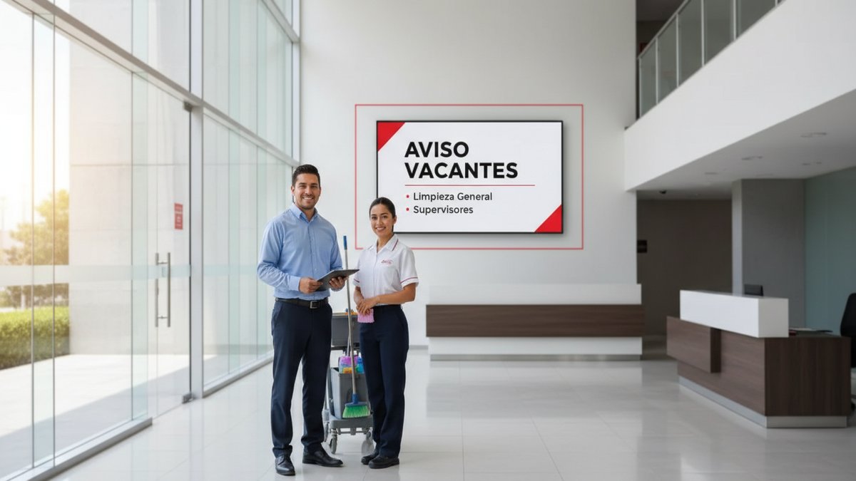 Convocatoria de empleo en servicios de limpieza: personal general y supervisores