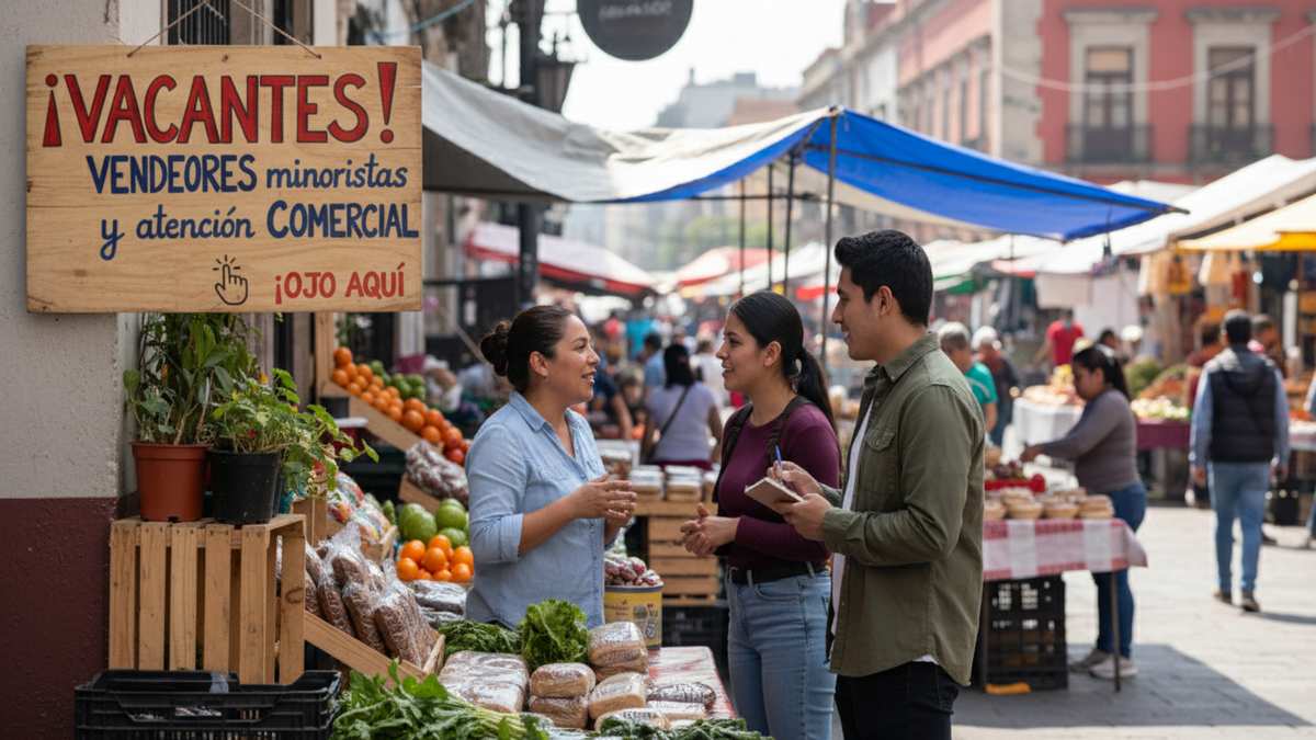 Convocatoria de vendedores: ventas minoristas y atención comercial