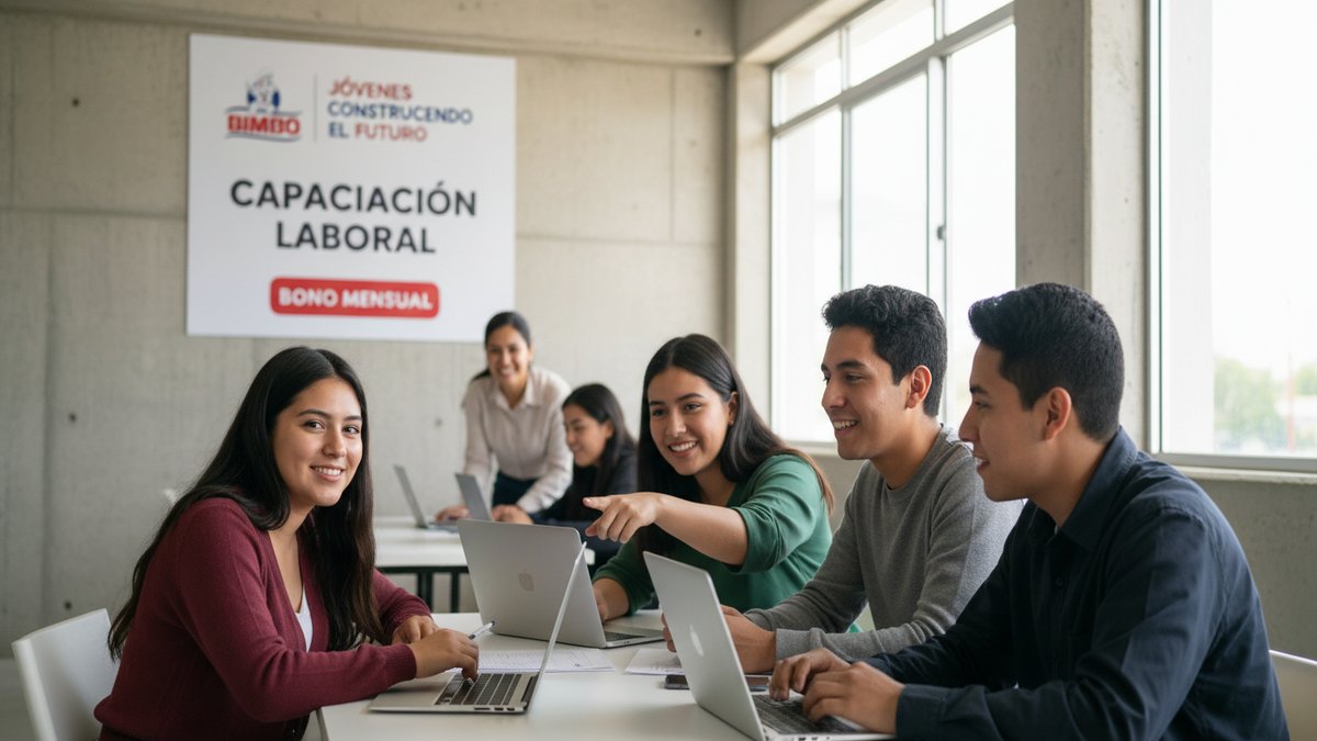 Jóvenes Construyendo el Futuro: bono mensual para capacitación laboral de jóvenes